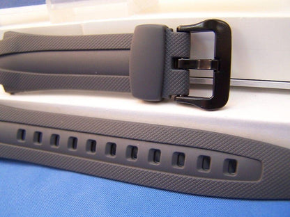 Casio watchband AQ-160 W-7 Gray Rubber . Also fits AQ-163