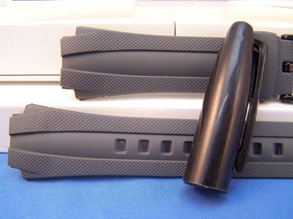 Casio watchband AQ-160 W-7 Gray Rubber . Also fits AQ-163