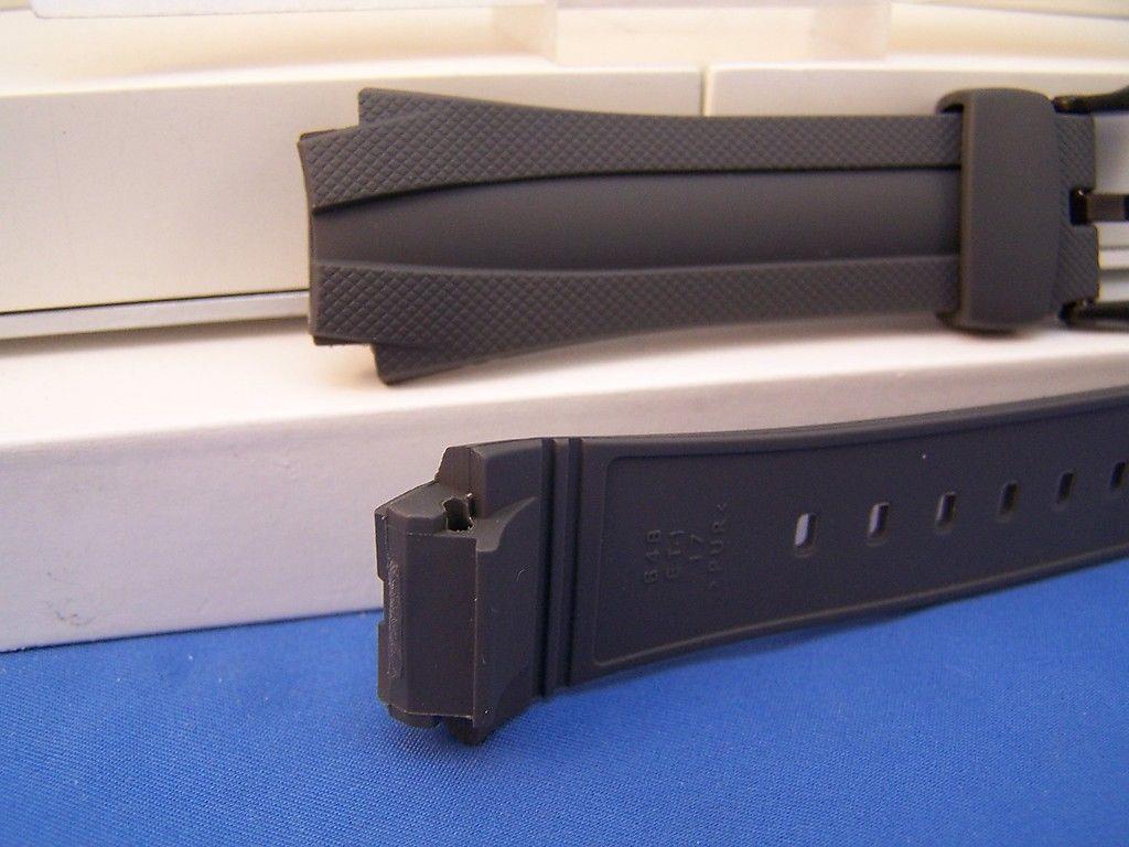Casio watchband AQ-160 W-7 Gray Rubber . Also fits AQ-163