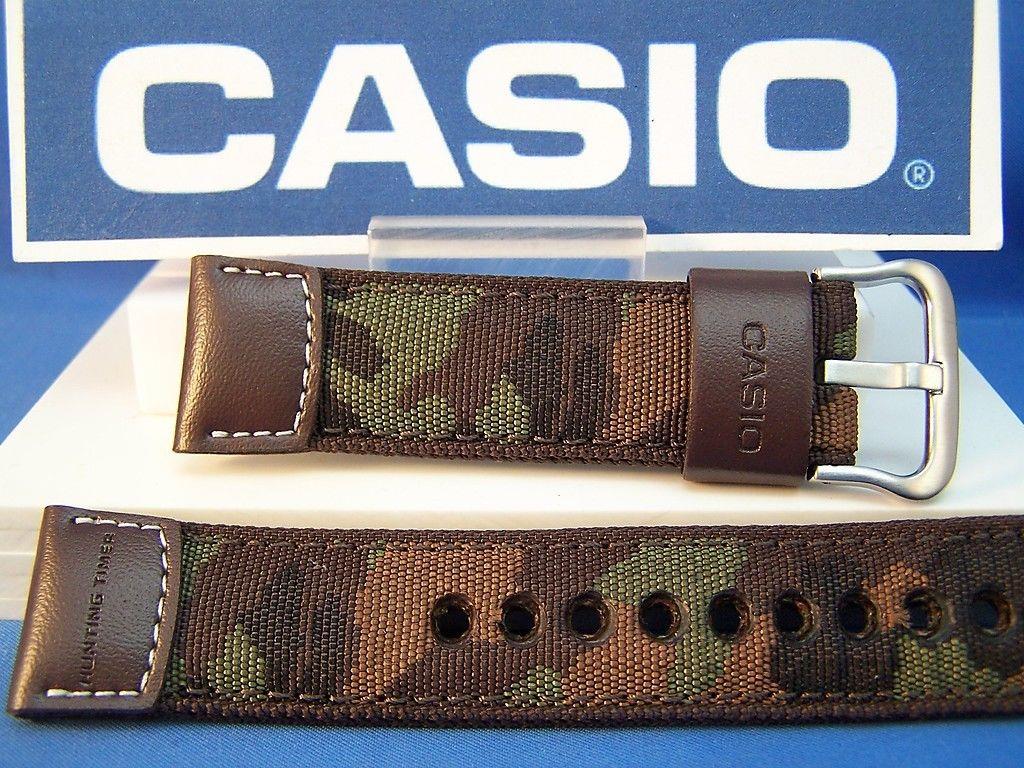 Casio watchband AMW-705 B.22mm" Hunting Time"  Military Brown Camouflage  w/Pin