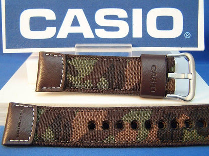 Casio watchband AMW-705 B.22mm" Hunting Time"  Military Brown Camouflage  w/Pin