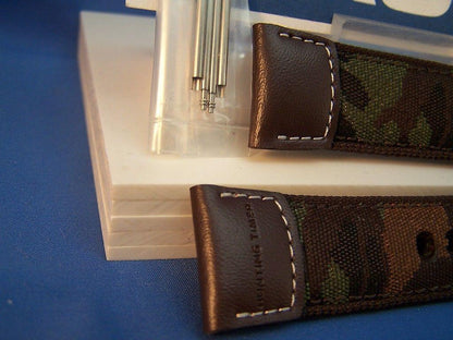 Casio watchband AMW-705 B.22mm" Hunting Time"  Military Brown Camouflage  w/Pin