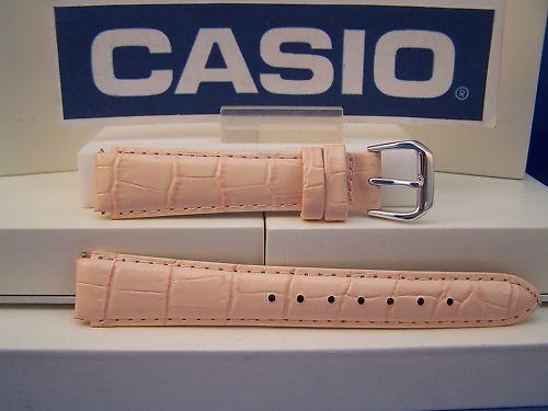 Casio Watchband LAW-20 L-4 Ladies Pink Leather Strap