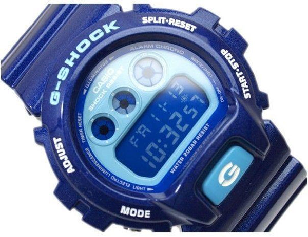 Casio Watch Parts DW-6900 CC-2 Bezel / Shell Metallic blue G-Shock