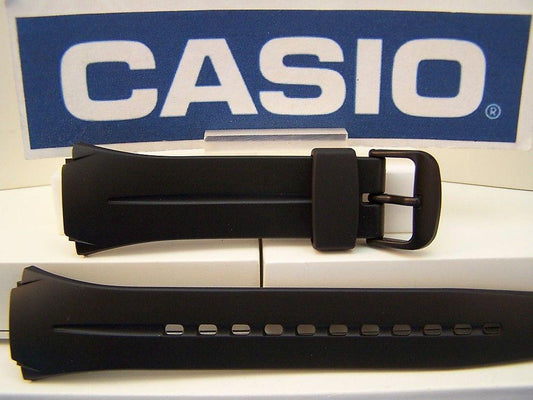 Casio Watchband W-101 Black Resin Strap