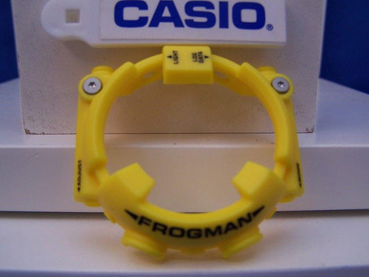 Casio Watch Parts GF-8250 -9 Bezel/Shell Frogman Yellow w/black Letter