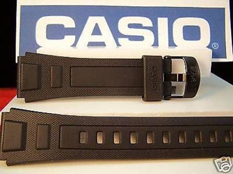 Casio watchband WV-59. For  Atomic Wave Ceptor World Time Black Resin