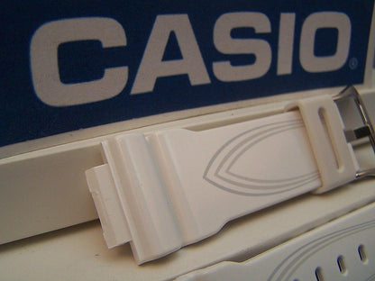 Casio Watchband GLX-5600 -7 G-Lide Shiny white G-Shock Watchband w/Graphics