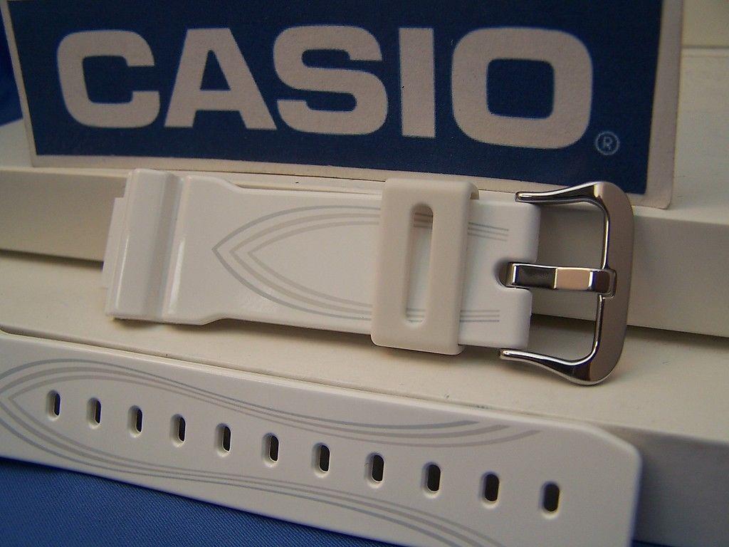 Casio Watchband GLX-5600 -7 G-Lide Shiny white G-Shock Watchband w/Graphics