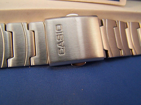 Casio watchband AQ-160 WD-1 Steel Bracelet W/ Push Button Deployment buckle