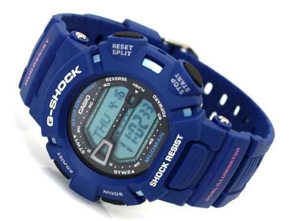 Casio watchband G-9000 MX-2 blue Mud Resist Dual Illuminator G-Shock