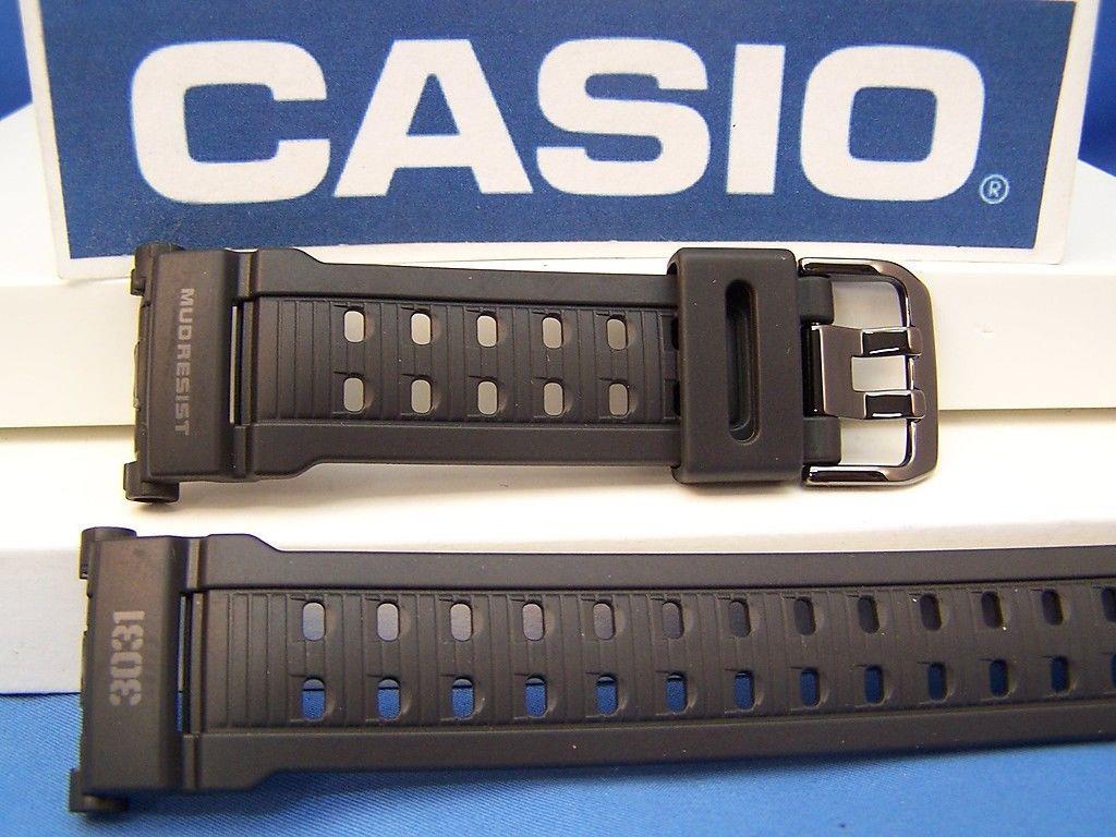 Casio watchband G-9000 MS-1 MudResist 3031 Military Series blk Watchband-