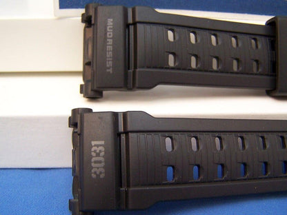 Casio Watchband G-9000 MS-1 MudResist 3031 Military Series Black Watchband