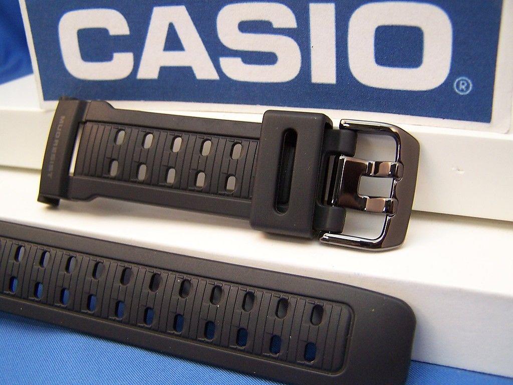 Casio Watchband G-9000 MS-1 MudResist 3031 Military Series Black Watchband