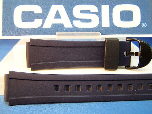Casio Watchband W-E10 -2 blue Resin Strap 18mm