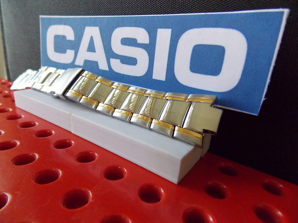 Casio watchband EFA-109 D Edifice Bracelet Two Tone Silver/Gold Stainless Steel