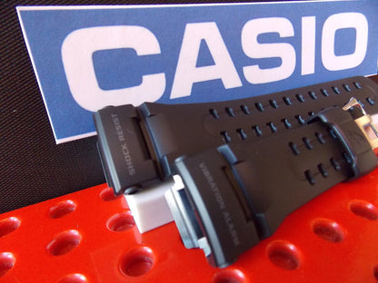 Casio Watchband GW-400 J-1 Vibration Alarm Black Resin Strap Watchband