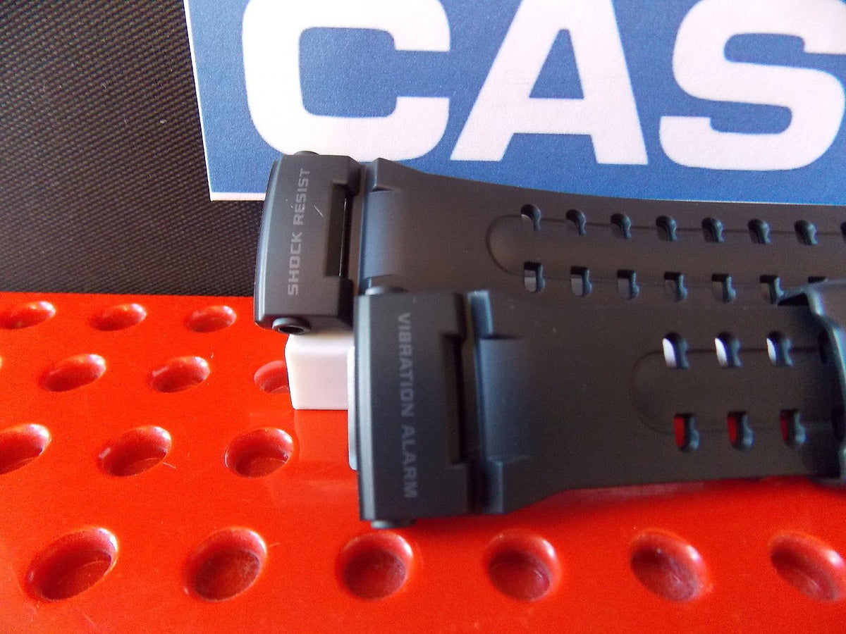Casio Watchband GW-400 J-1 Vibration Alarm Black Resin Strap Watchband