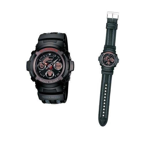 Casio watchband AW-591 CL-1AV.23mm Wide 3.5mm Thick One Pc Loop Thru Black/blue
