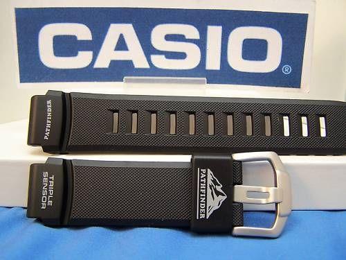 Casio watchband PAW-2000 PathFinder Orig black Rub