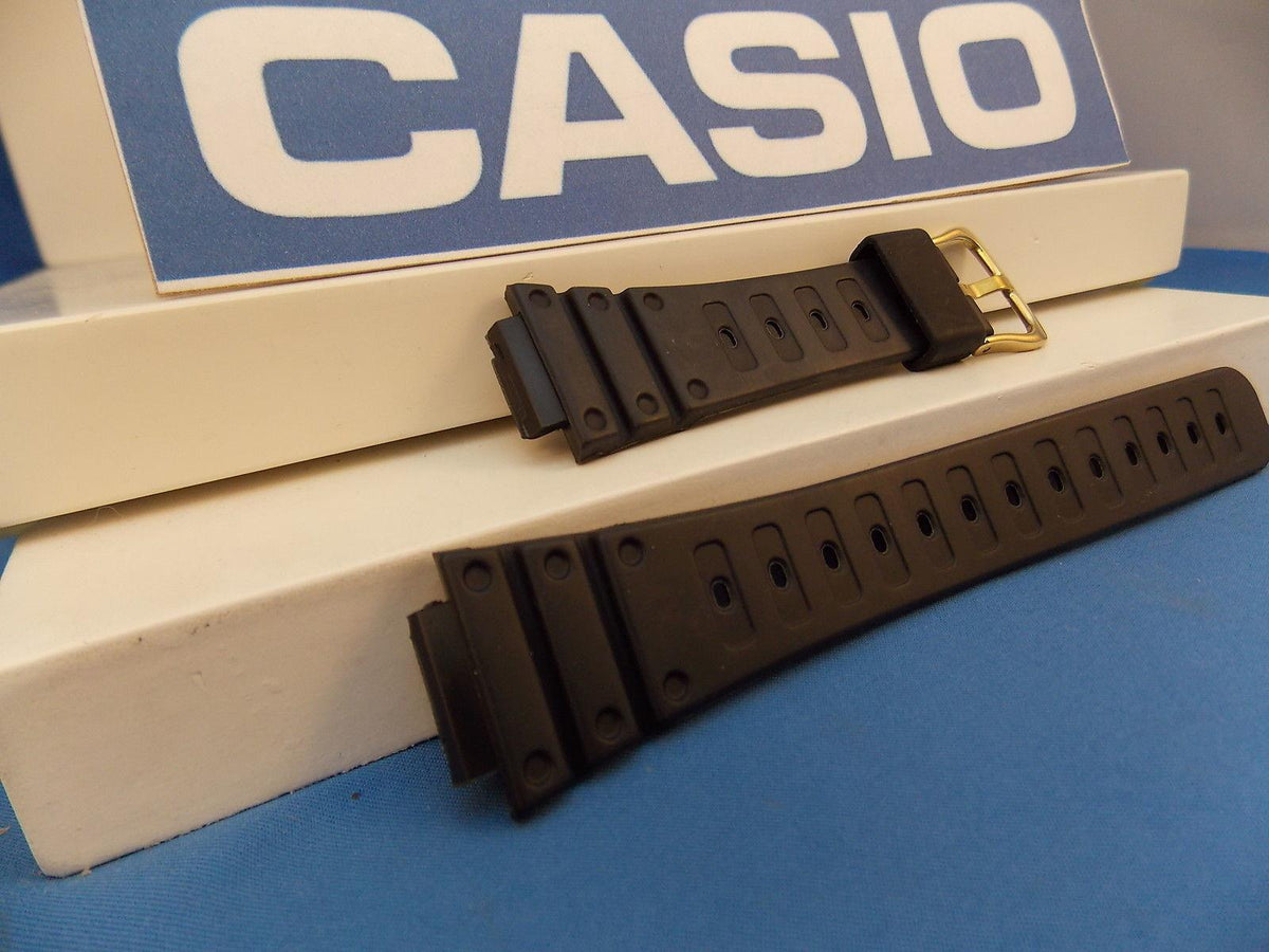 Casio watchband DW-500 Gold Tone buckle Original ladies G-Shock Black Resin