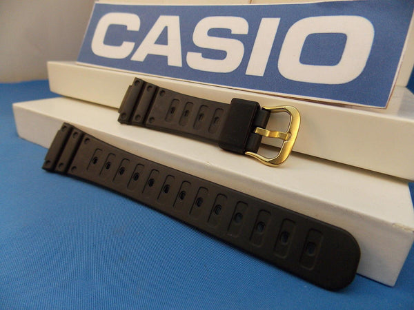 Casio watchband DW-500 Gold Tone buckle Original ladies G-Shock Black Resin