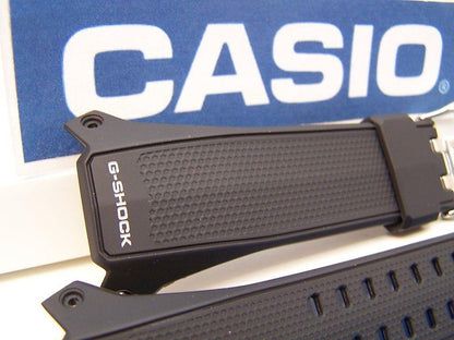 Casio Watchband G-056 B-1, GW-056 Black Resin G-Shock Watchband - Strap
