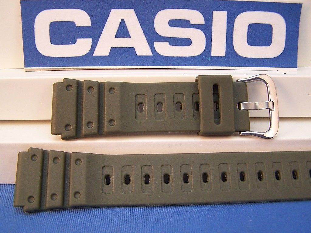 Casio Watchband MQ-550 20mm Military Green Standard Fit Sport Diver Resin Strap