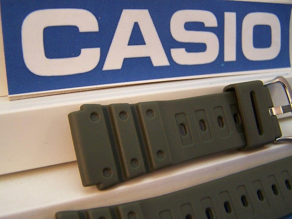 Casio Watchband MQ-550 20mm Military Green Standard Fit Sport Diver Resin Strap
