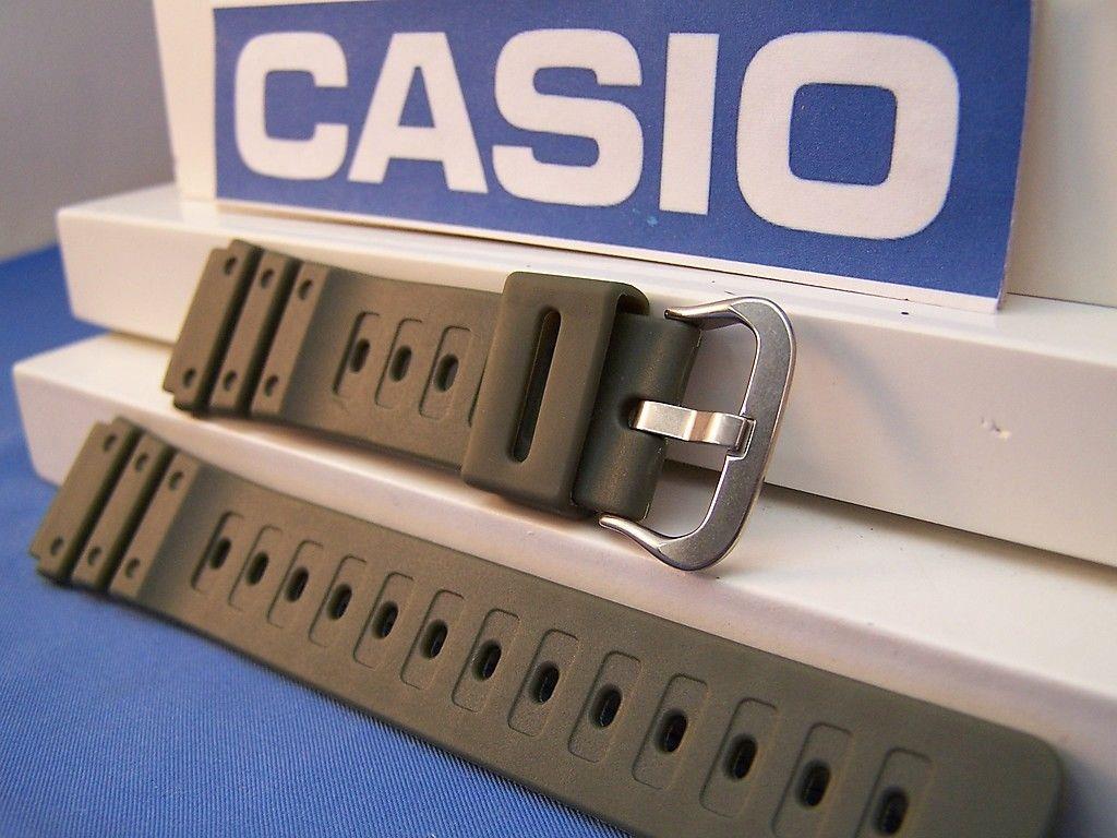 Casio Watchband MQ-550 20mm Military Green Standard Fit Sport Diver Resin Strap
