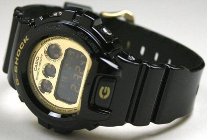 Casio Watch Parts DW-6900 CB-1 Bezel / Shell G-Shock Gloss black Gold Lettering