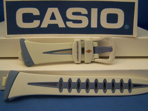 Casio watchband CHR-100 -7b White/blue  For Heart Rate Monitor Watch