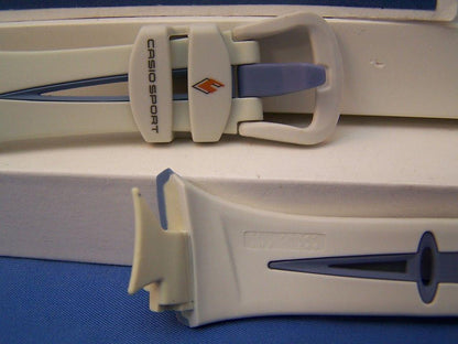 Casio watchband CHR-100 -7b White/blue  For Heart Rate Monitor Watch