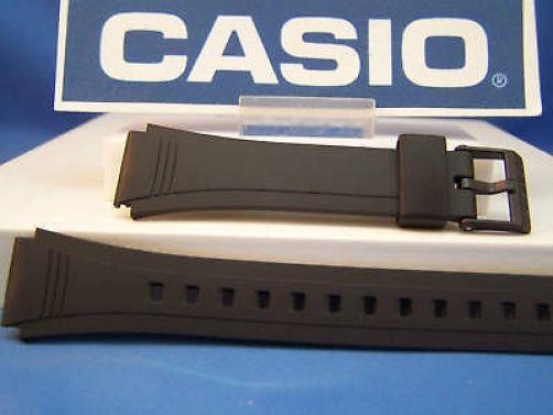 Casio Watchband DB-36 Data Bank Black Resin Strap
