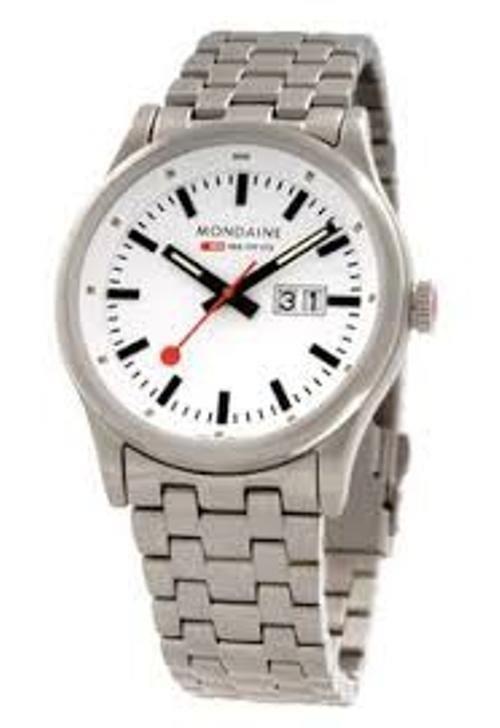 Mondaine Swiss Railways watchband 24mm Wide All Solid Steel Curved End Braclet