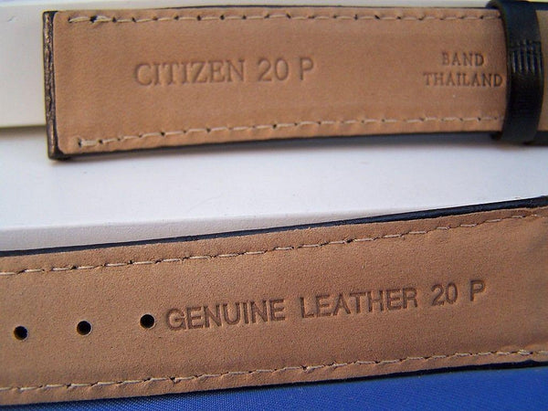 Citizen Watchband BM8240 -03E CaseBack# E101-S015570 ECO-Drive 20mm blk Leather