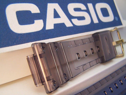 Casio Watchband DW-5025 D-8V. Fits G-Shock DW-5600E Smoke Gray Clear. Strap