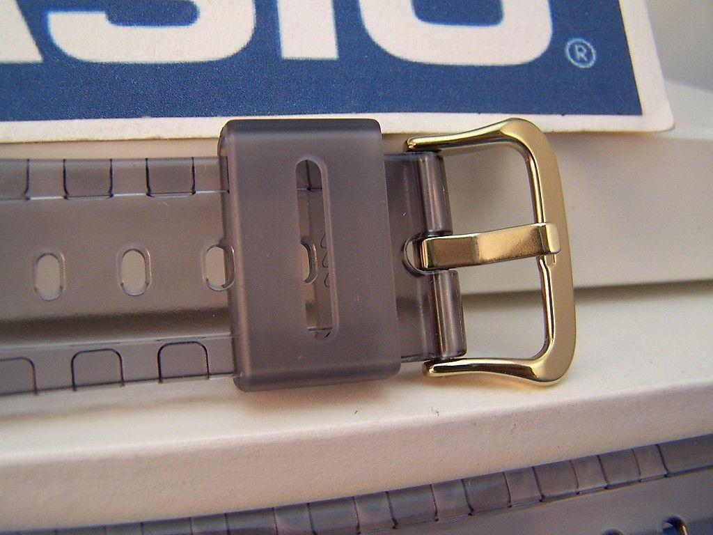 Casio Watchband DW-5025 D-8V. Fits G-Shock DW-5600E Smoke Gray Clear. Strap