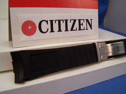 Citizen Watchband AT4008 -01E Black Rubber Strap For Perpetual Calendar Watch