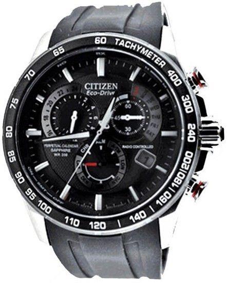 Citizen watchband AT4008 -01E Black Rubber  For Perpetual Calendar Watch