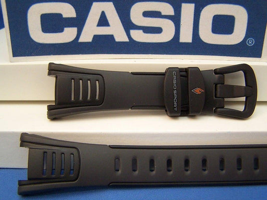 Casio Watchband STP-100 J-1B Casio Walking and Calorie Black Watchband