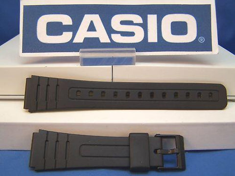 Casio watchband F-105 W, F-91 W. 18mm Black Resin