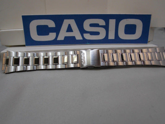 Casio Watchband AQ-164 Steel Bracelet Push Button Deployment Buckle 18mm x 25mm