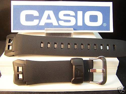Casio Original Watchband G-700, G-501, G-511, G-550. Black Resin G-Shock Strap