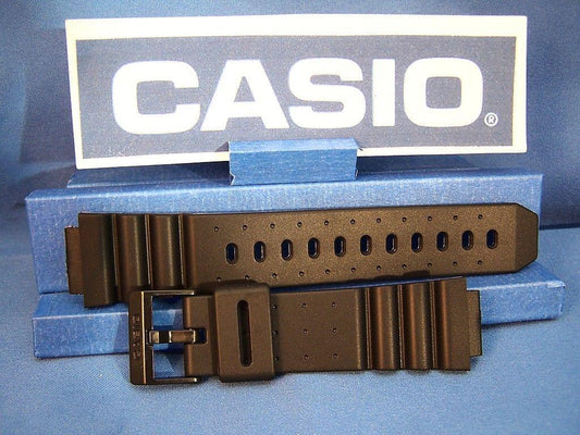 Casio Watchband ARW-320, AQ-130.Black Resin Strap For Alti-Depth Digital Analog