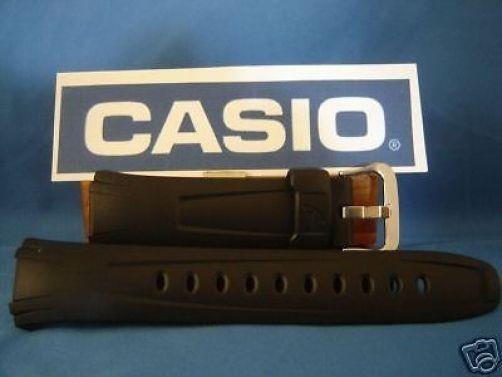 Casio Watchband G-600, G-601, G-610, G-611. G-Shock Black Resin Strap
