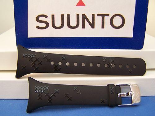 Suunto watchband M5. Ladies  Black Resin w/Attach Pin