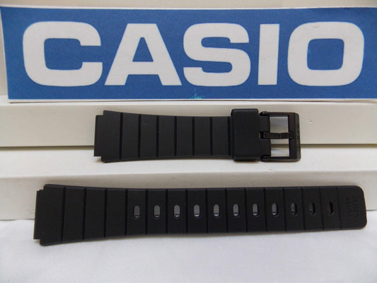 Casio Watchband MQ-61, JE-50 16mm Black Resin, Watchband, Strap for 16mm Watch