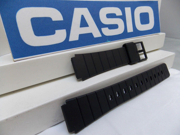 Casio watchband MQ-61 16mm Black Resin, Watchband, Sport  for 16mm Watch