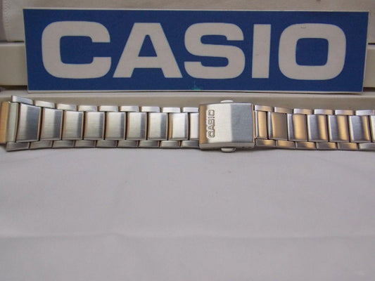 Casio Watchband WS-200, WS-210 Bracelet 18mm X 24mm Steel Silver Tone